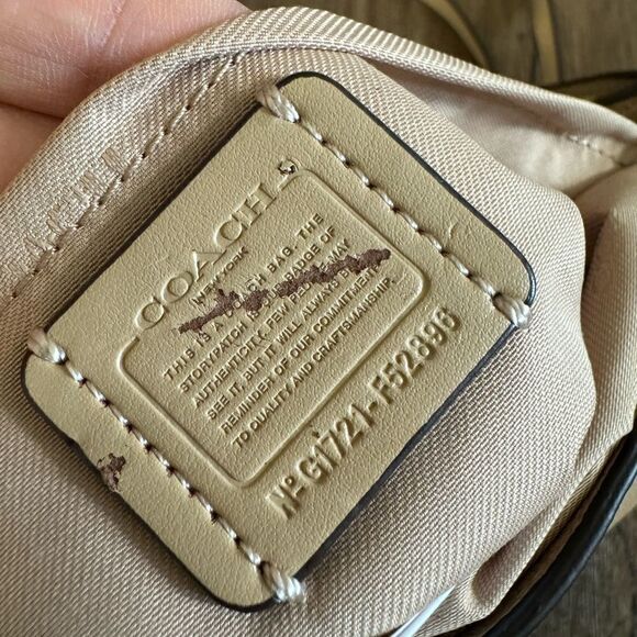 New Coach Leather Foldover Clutch & Pebble leather Crossbody - Picture 16 of 16